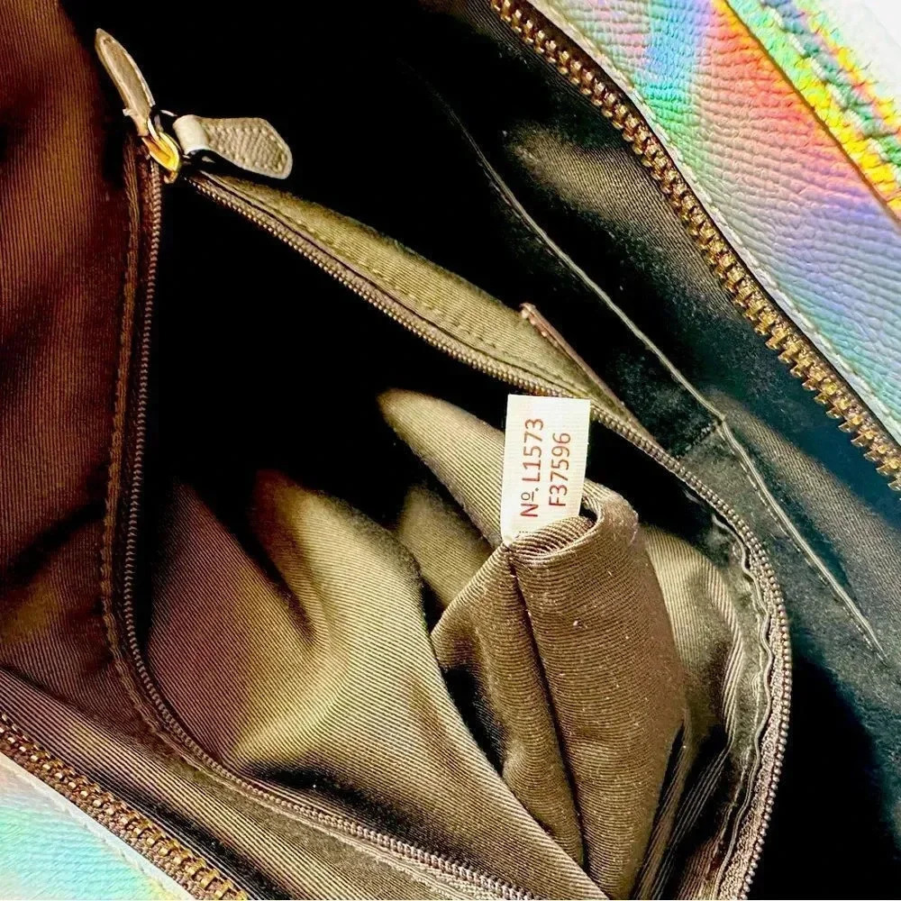 Coach Limited Edition Holographic Iridescent City Zip Tote - Picture 14 of 16